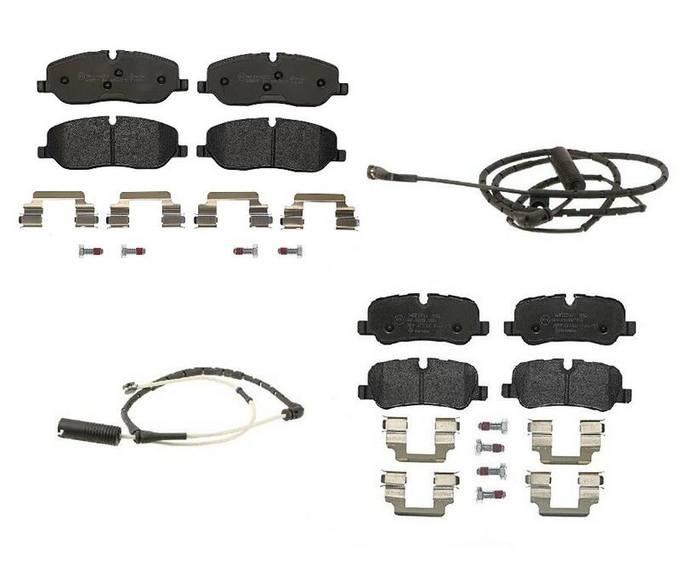 Land Rover Brakes Kit - Brembo Pads Front  and Rear (Low-Met) SOE500030 - Brembo 1563741KIT